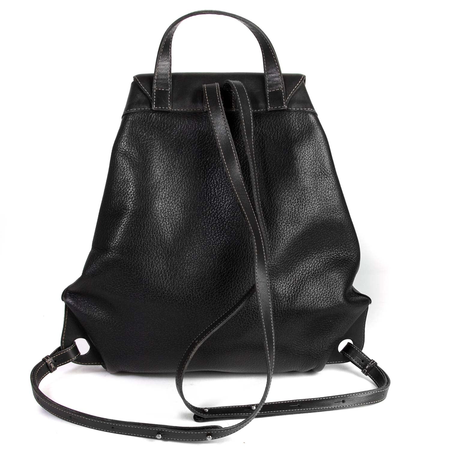 Deux De Delvaux Black Leather Backpack Deux De Delvaux Black Leather Backpack