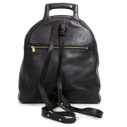 delvaux black leather backpack now for sale at labellov vintage fashion webshop belgium