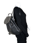 Deux De Delvaux Black Leather Backpack outfit styled for the best price at Labellov