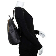 delvaux black leather backpack now for sale at labellov vintage fashion webshop belgium