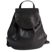 Deux De Delvaux Black Leather Backpack