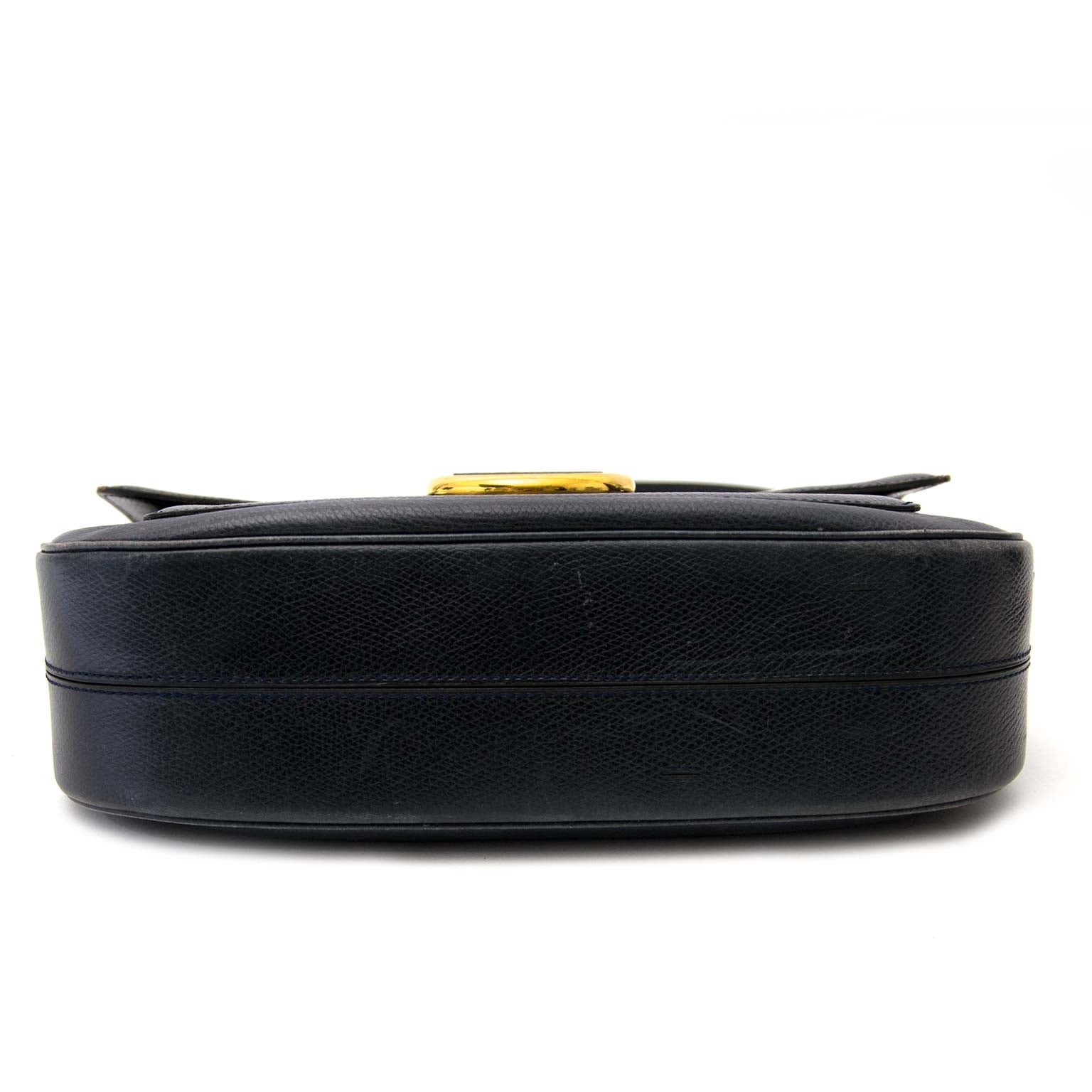 Delvaux Dark Blue Top Handle Bag