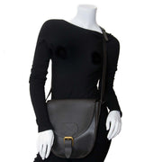 delvaux black shoulder bag now for sale at labellov vintage fashion webshop belgium