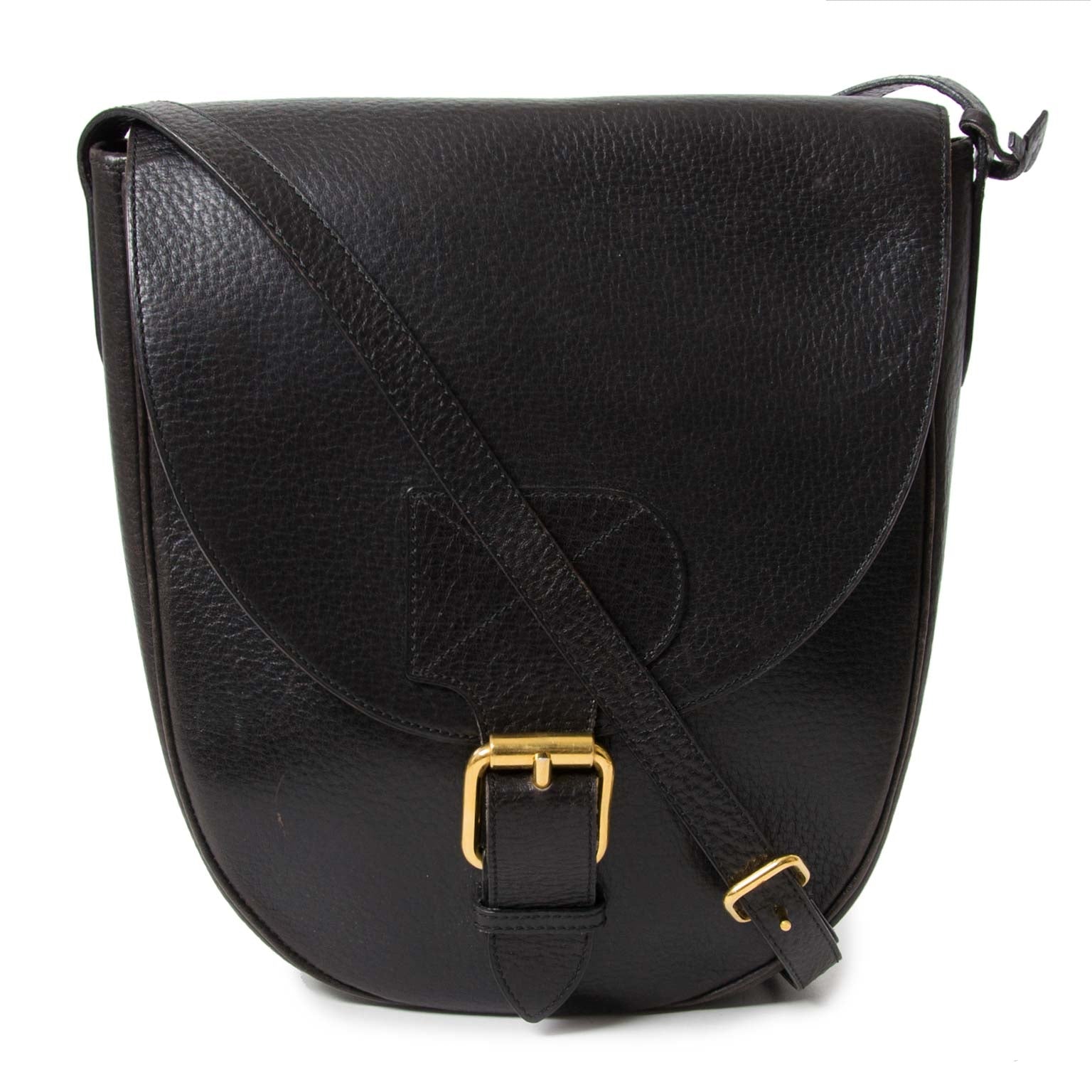 delvaux black shoulder bag now for sale at labellov vintage fashion webshop belgium