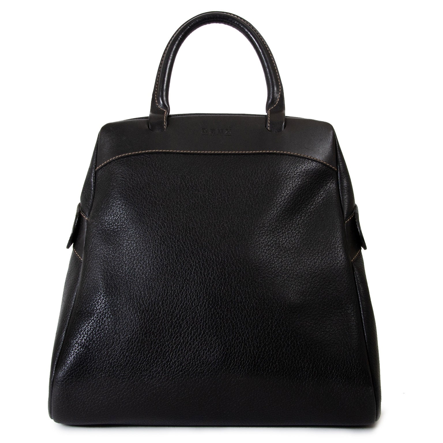 Deux de Delvaux Black 'Le Trente' Bag for sale at Labellov secondhand luxury in Antwerp