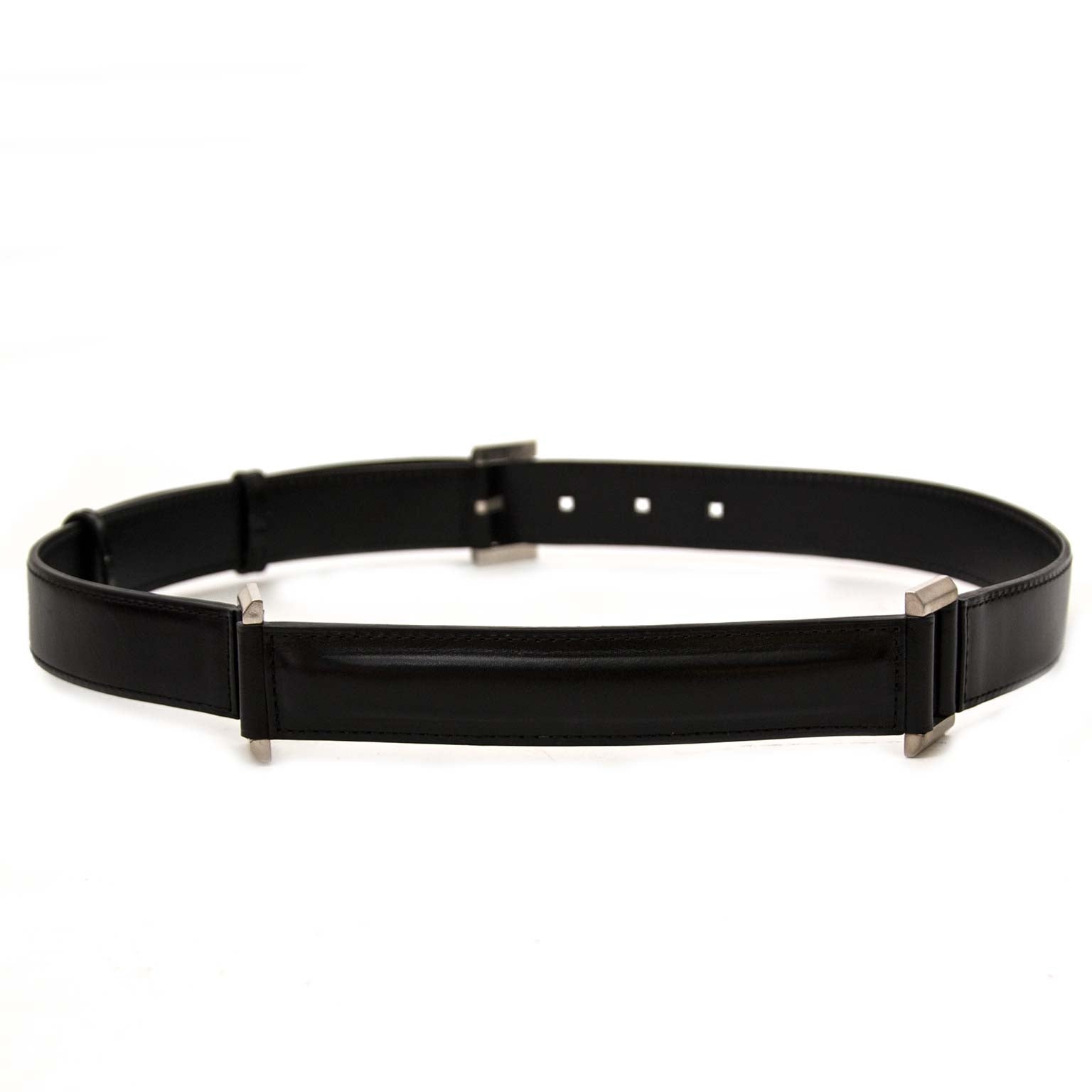 black delvaux buckle belt for sale at labellov vintage fashion webshop belgium