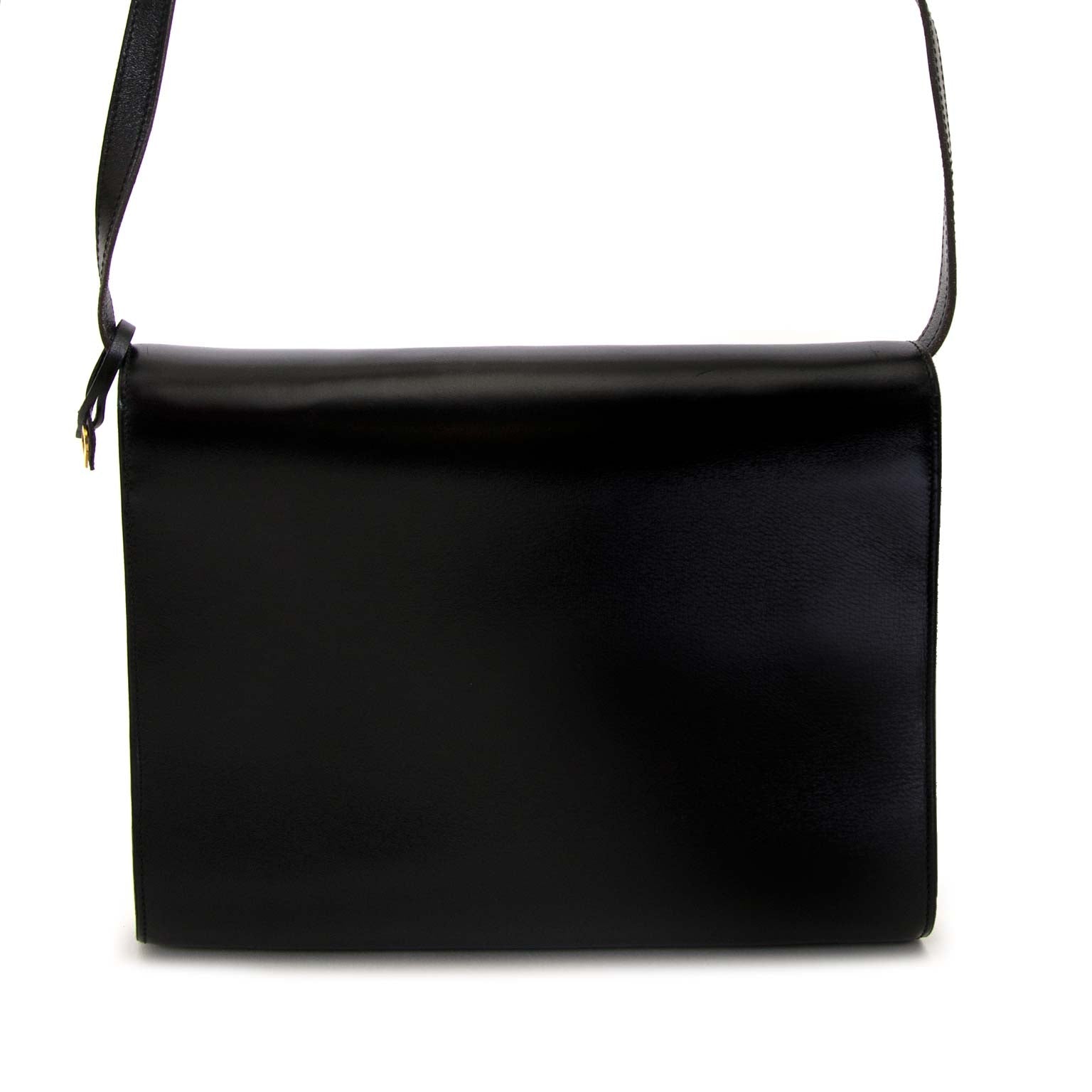 Delvaux Black Leather Shoulder Bag