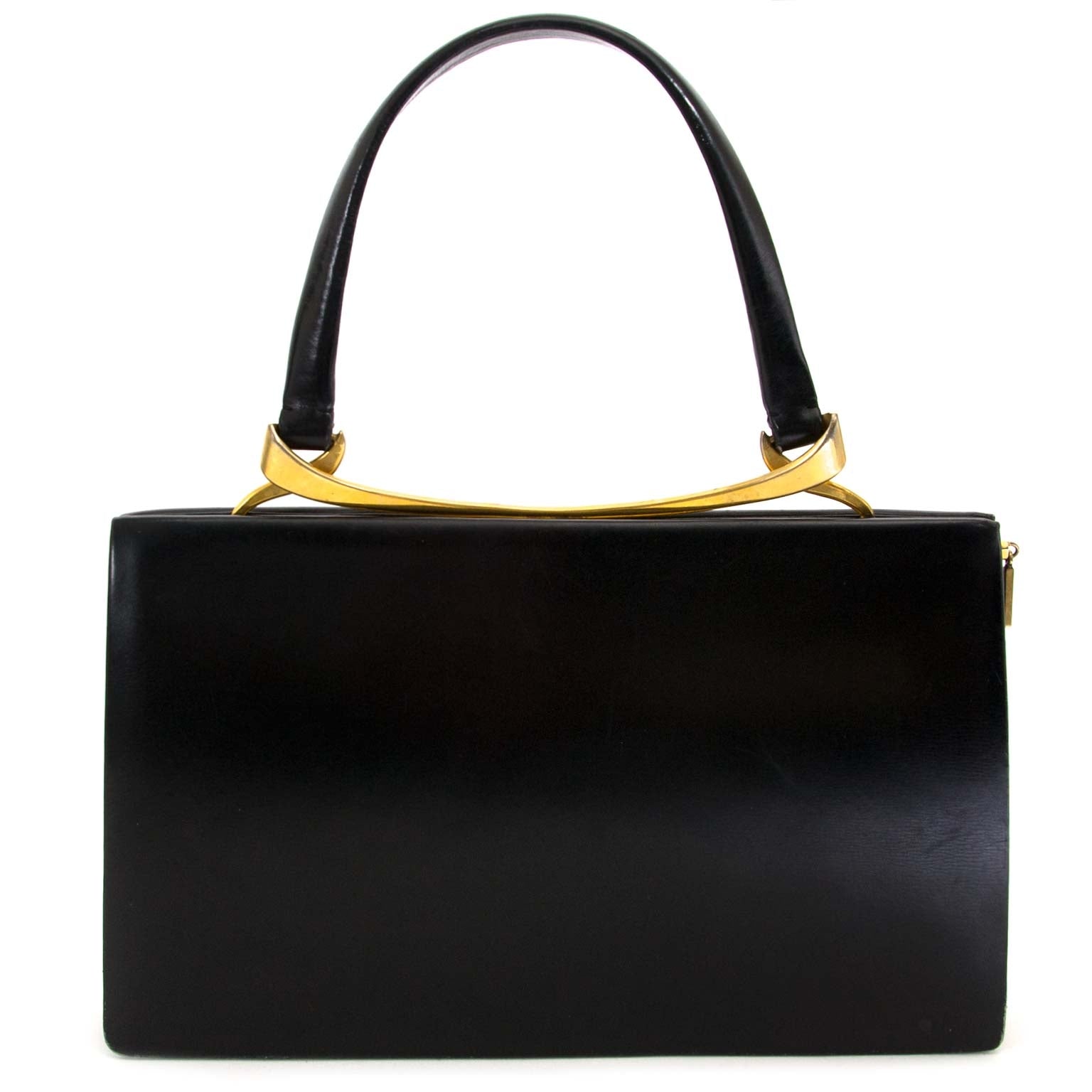 delvaux black vintage boxcalf evening bag now for sale at labellov vintage fashion webshop belgium