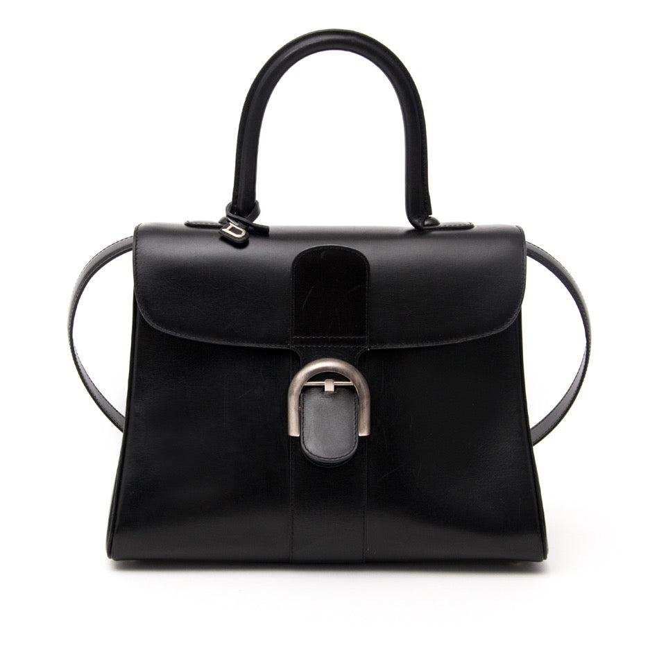 Delvaux Brillant MM like new worldwide shipping real real luxury handbags