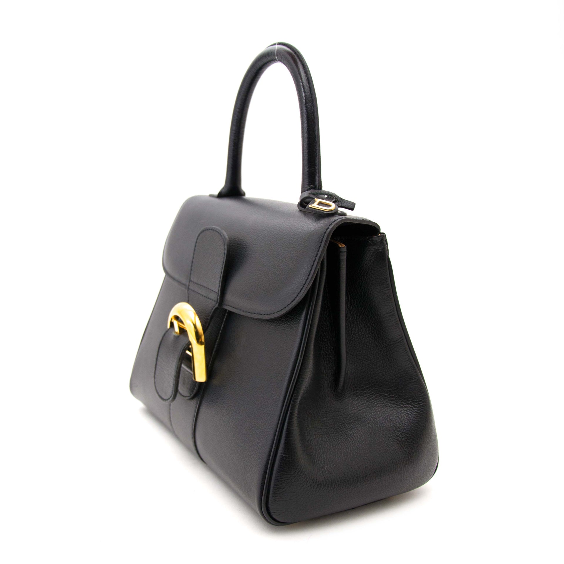 skip the waitinglist worldwide shipping Delvaux Brillant Black Pm GHW