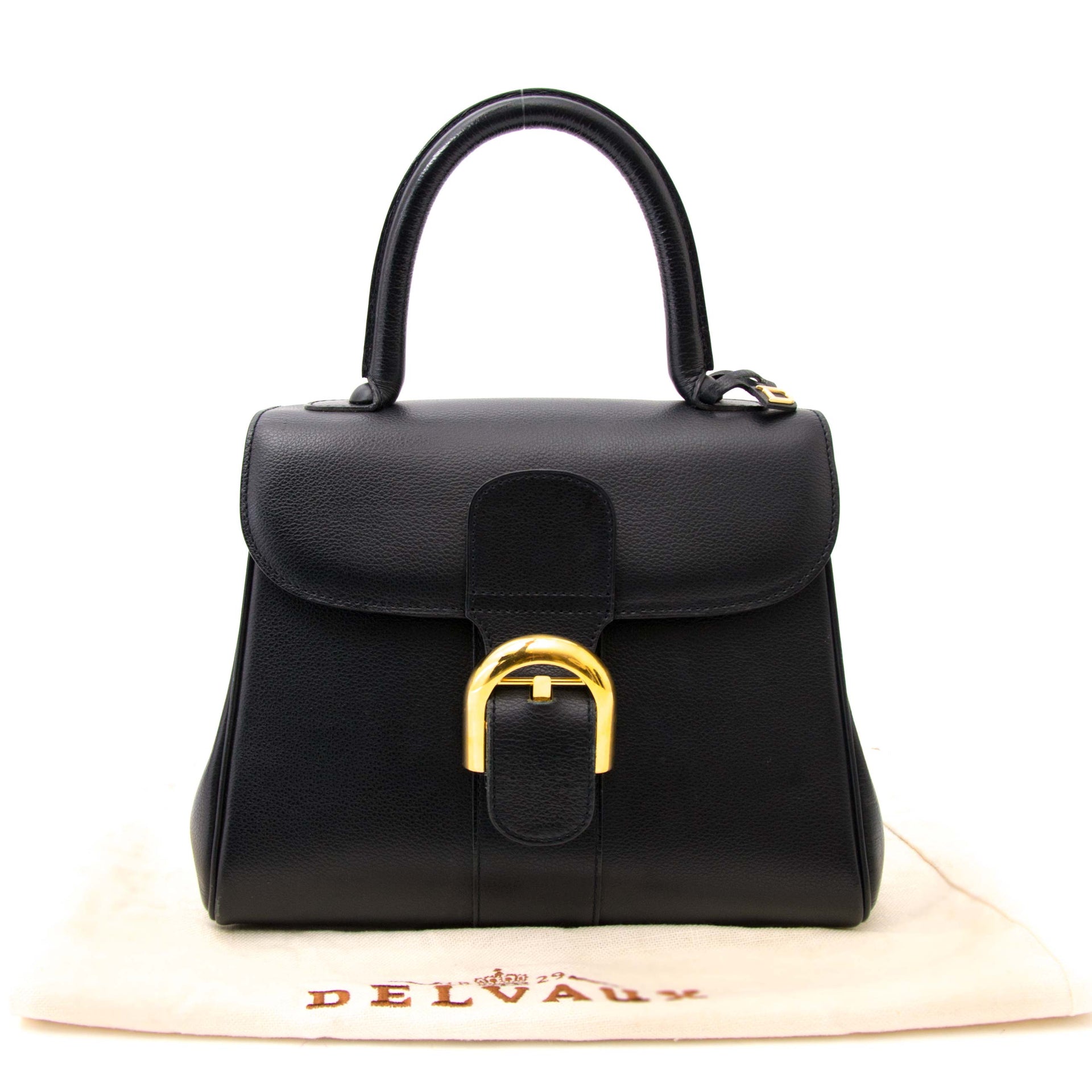 shop safe online your secondhand Delvaux Brillant Black Pm GHW