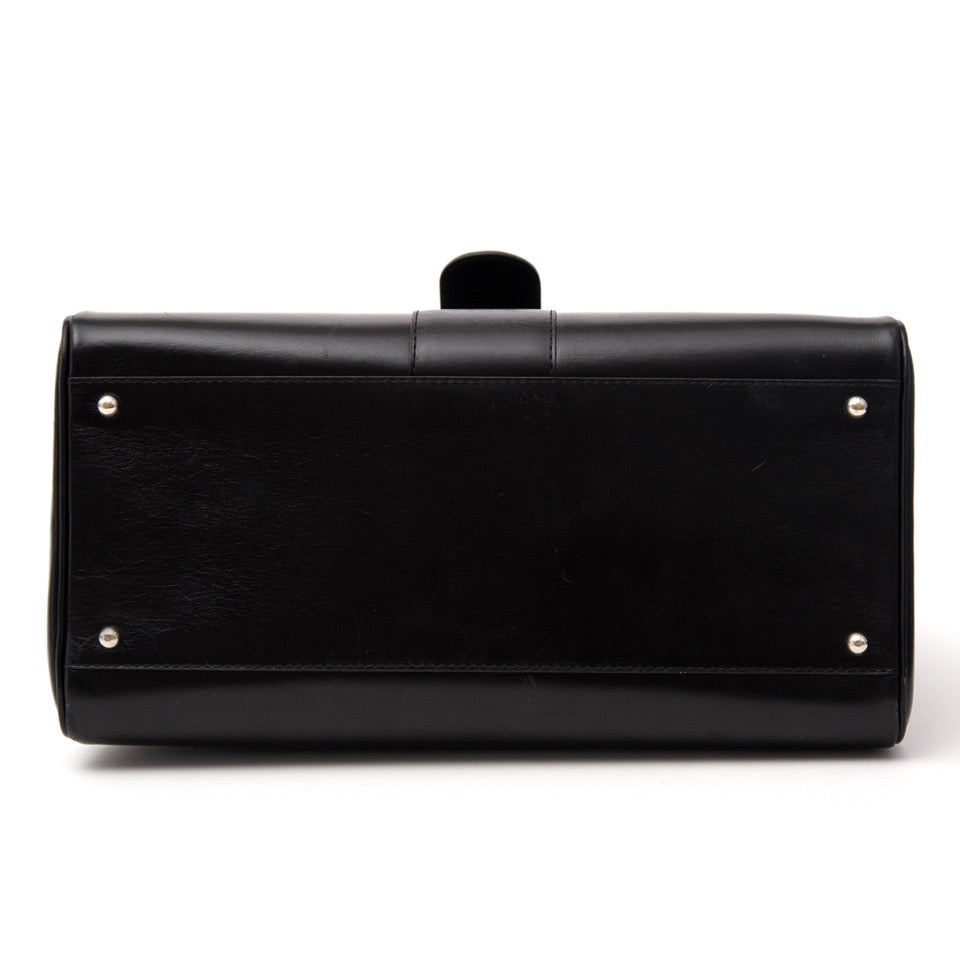 shop safe online secondhand at the best price Delvaux Brillant MM Black + STRAP
