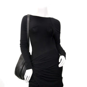 Delvaux Black Leather Bucket Bag for sale