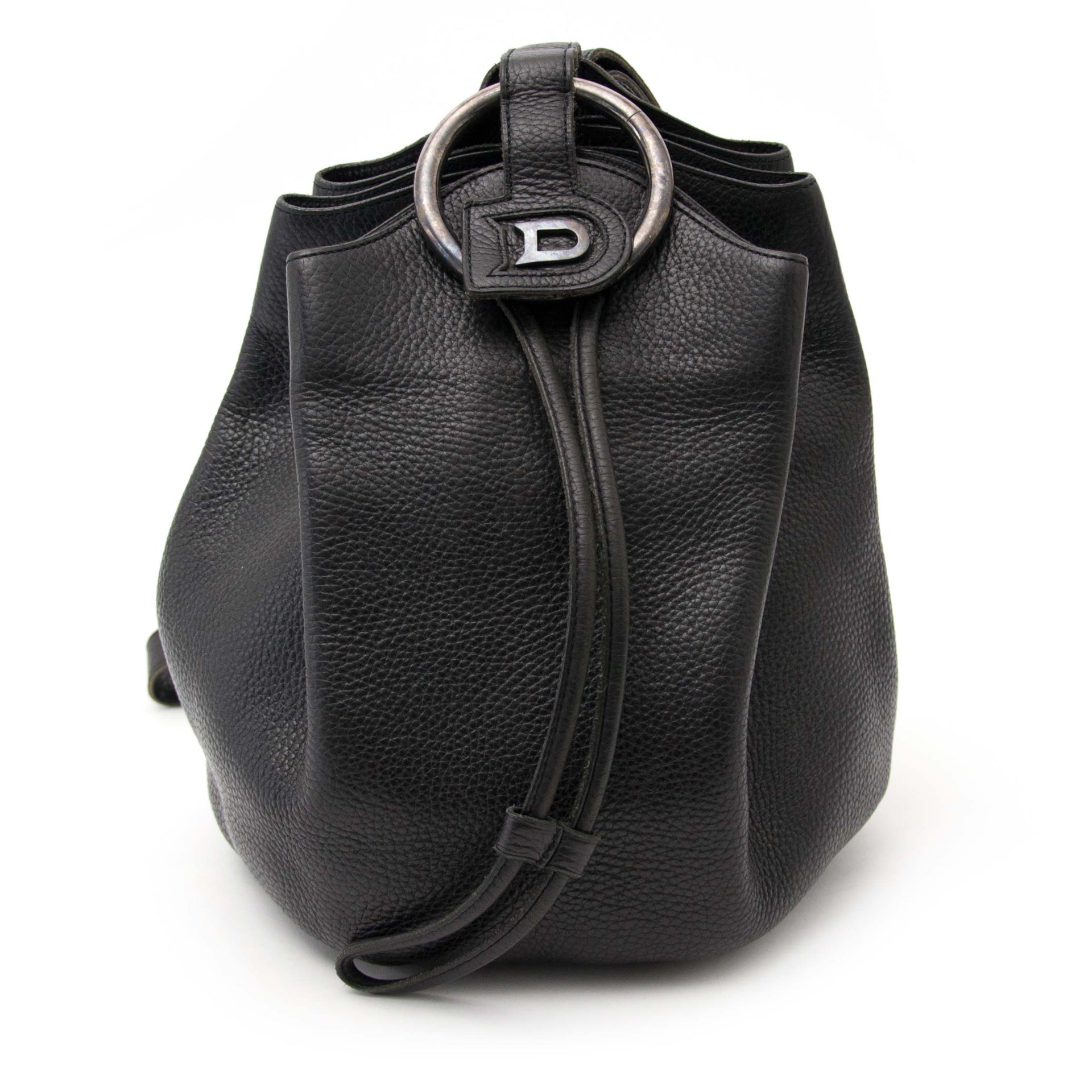 Delvaux Black Leather Bucket Bag for the best price available online