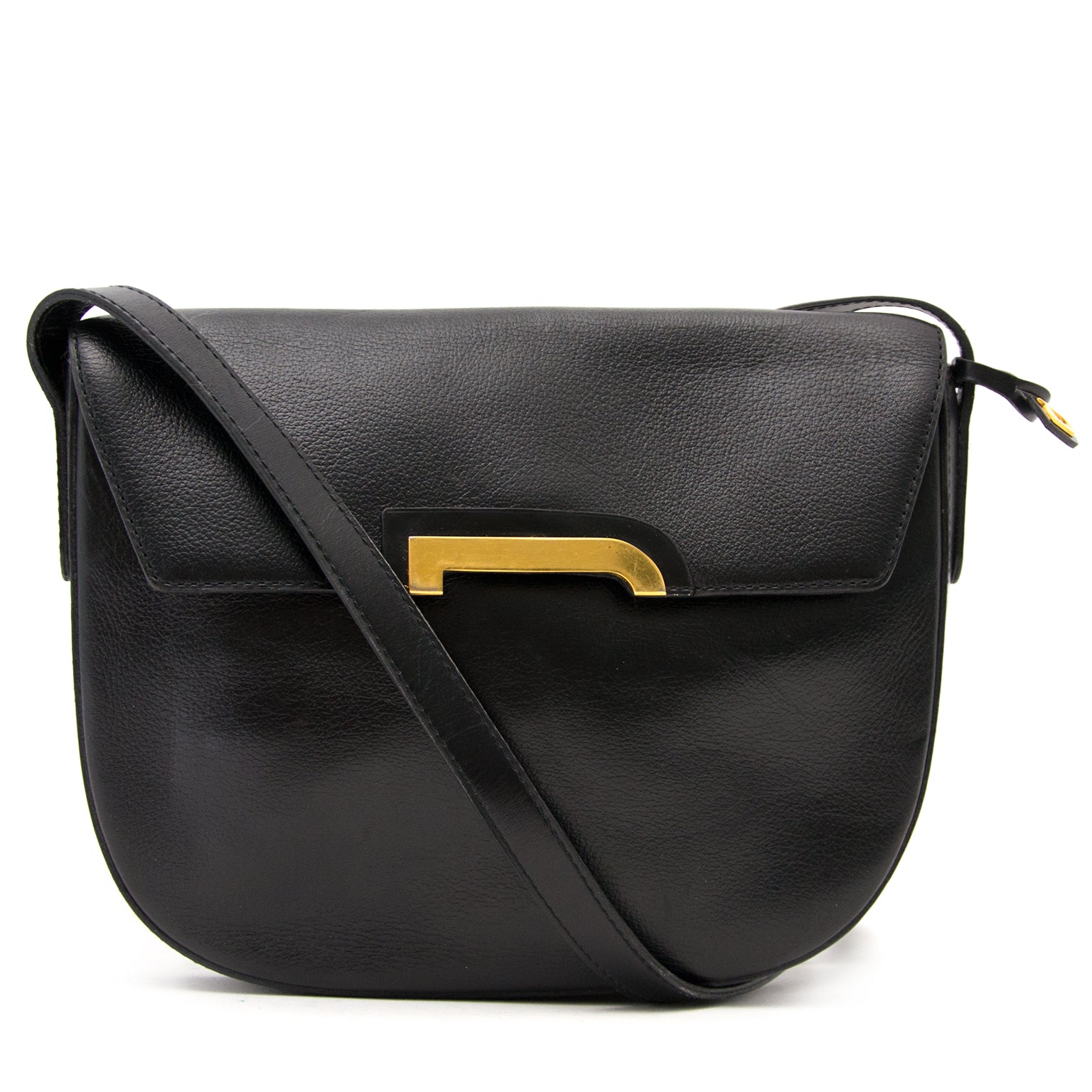 Delvaux Black Deluré Shoulder Bag
