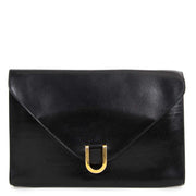 delvaux black clutch now for sale at labellov vintage fashion webshop belgium