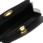 Delvaux black leather pochette clutch now for sale at labellov vintage fashion webshop belgium
