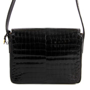 achter en ligne chez labellov.com delvaux noir croco d cross body bag