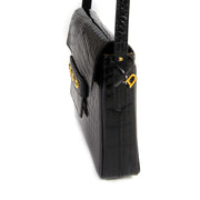Bent u op zoek naar een authentieke Delvaux Black Croco D Cross Body Bag ?