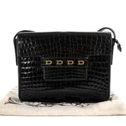 delvaux black croco d cross body bag now online at labellov.com for the best price