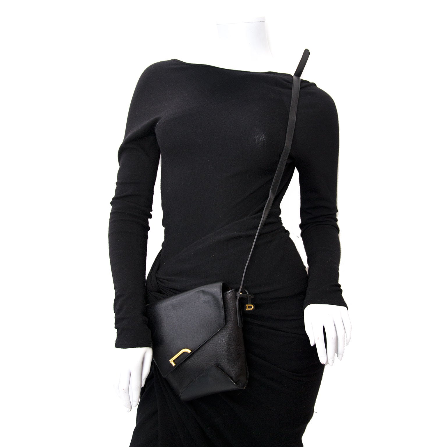 Are you looking for a designer handbag such as Delvaux Black Leather Pouch Bag