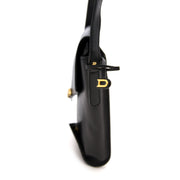 Bent u op zoek naar een authentieke Delvaux Black Leather Pouch Bag?