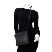 Koop een tweedehands Delvaux Black Leather Cross Body Bag online