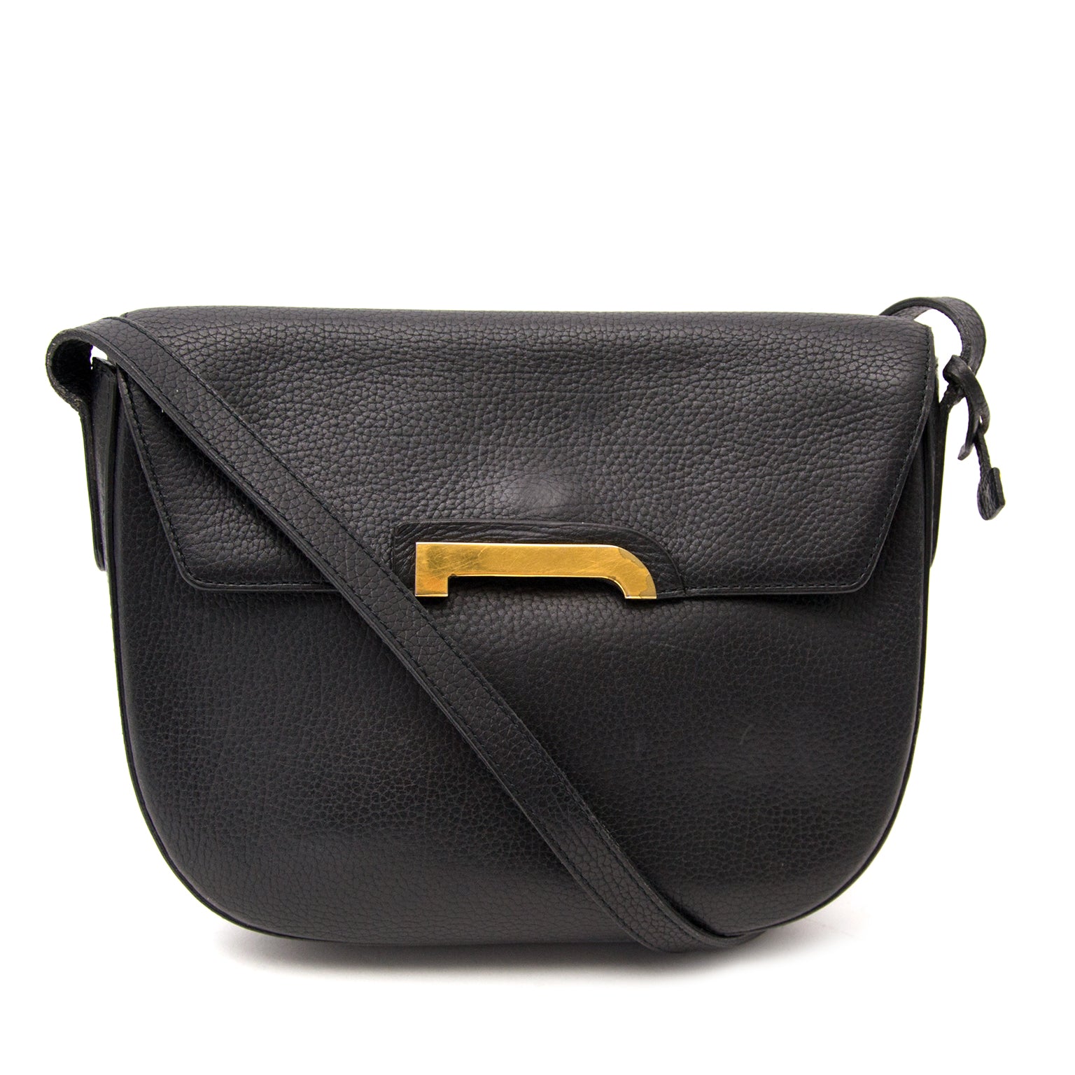 Heute können Sie die Delvaux Schwarze Schulterhandtasche auf Leder auf labellov.com ankaufen.