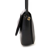 Delvaux Black Textured Leather Saddle Flap Bag Buy authentic designer Delvaux secondhand bags at Labellov at the best price. Safe and secure shopping. Koop tweedehands authentieke Delvaux tassen bij designer webwinkel labellov.