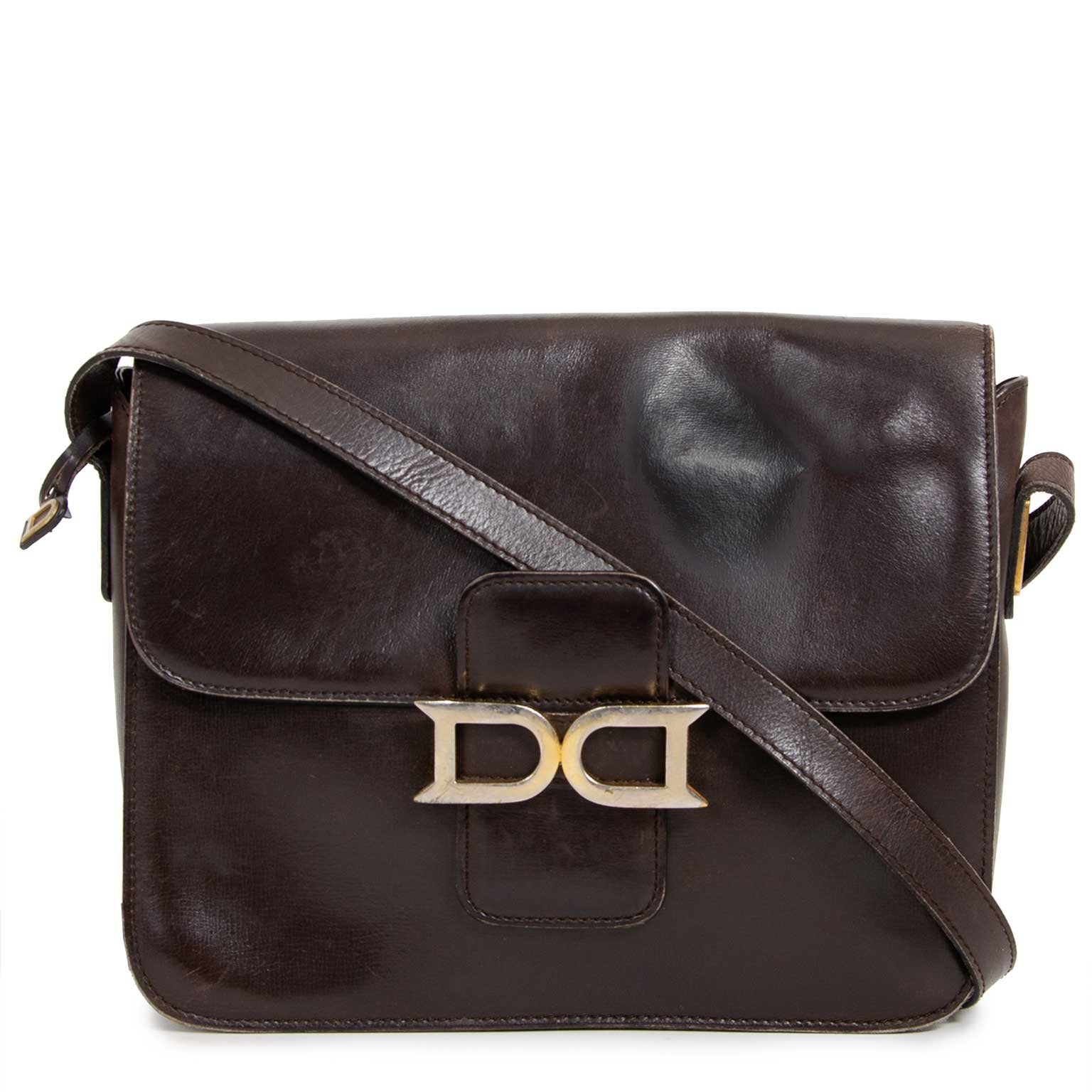 delvaux brown leather bourgogne bag now for sale at labellov vintage fashion webshop belgium