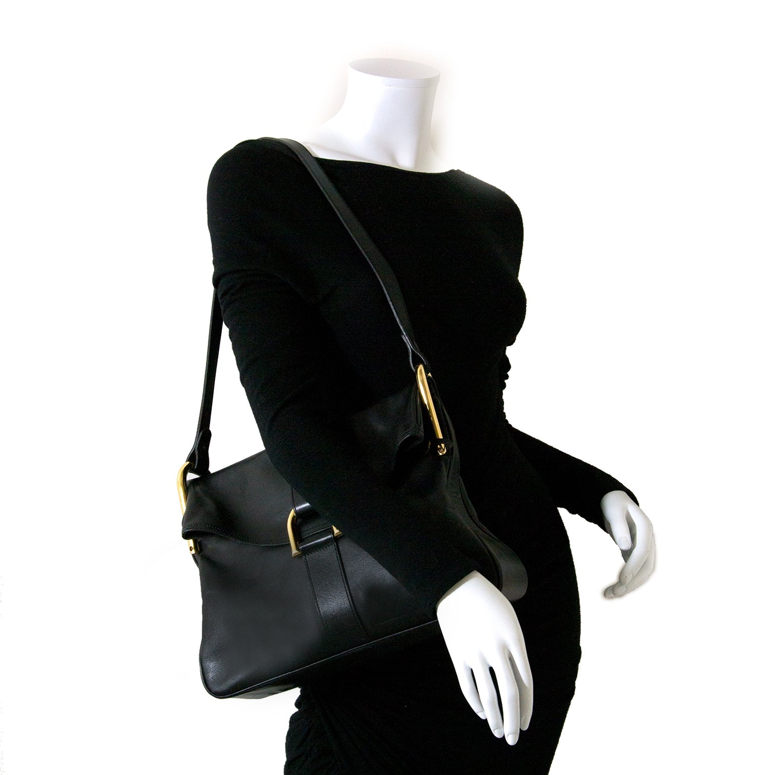 Delvaux Black Givry Shoulder Bag koop veilig online tegen de beste prijs