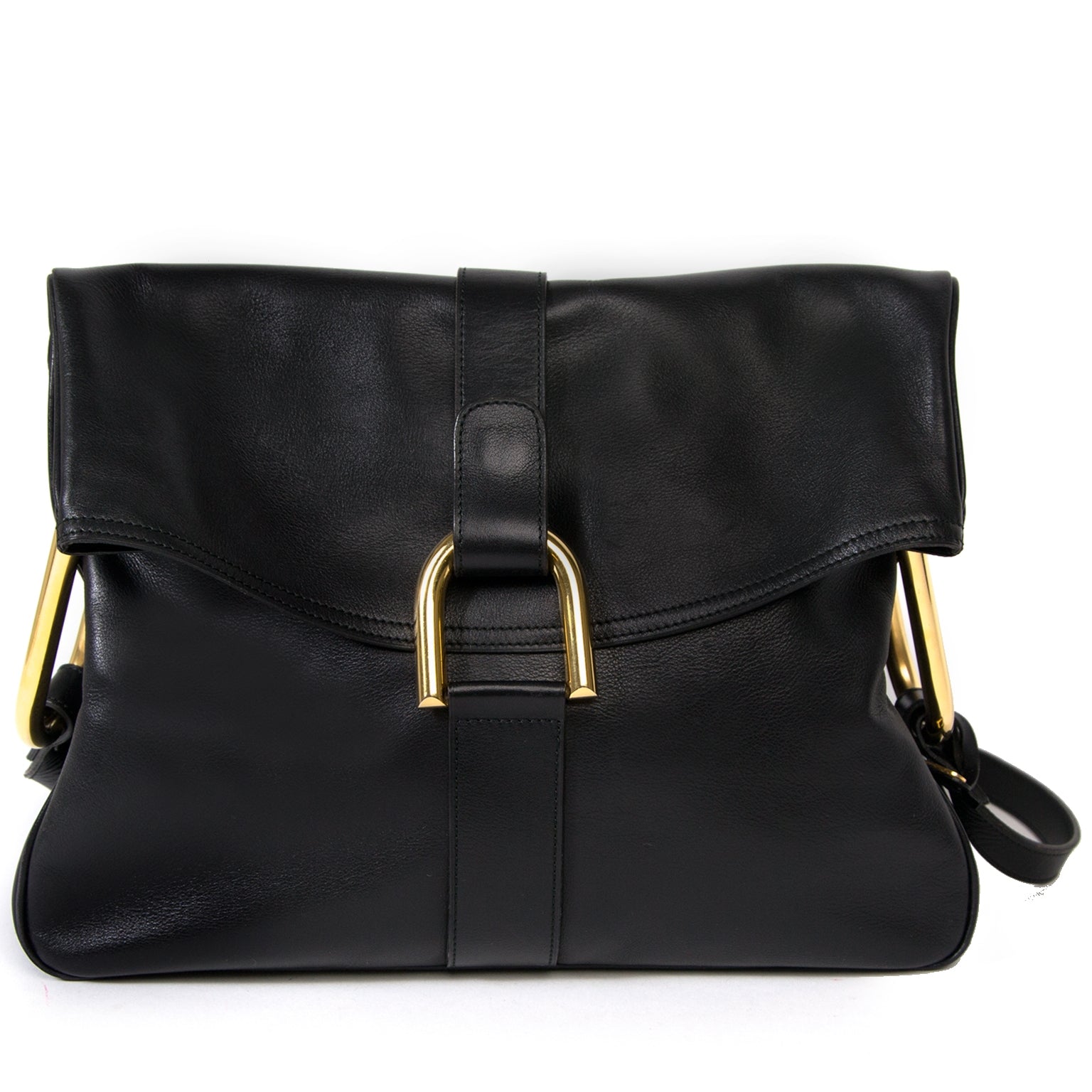 Delvaux Black Givry Shoulder Bag koop veilig online aan de beste prijs