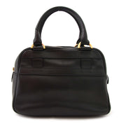 Acheter secur en ligne votre Delvaux Black Leather Top Handle Bowling Bag