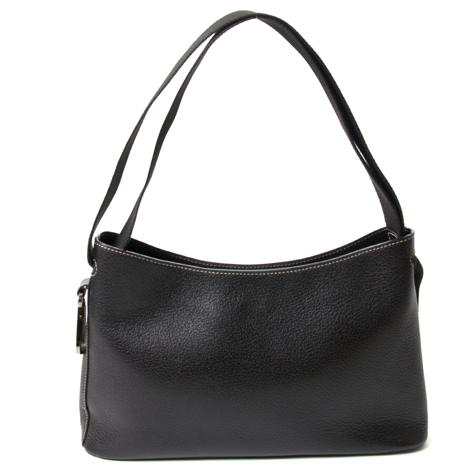 deux de delvaux black shoulder bag now for sale at labellov vintage fashion webshop belgium