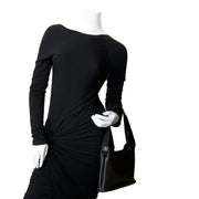 deux de delvaux black shoulder bag now for sale at labellov vintage fashion webshop belgium