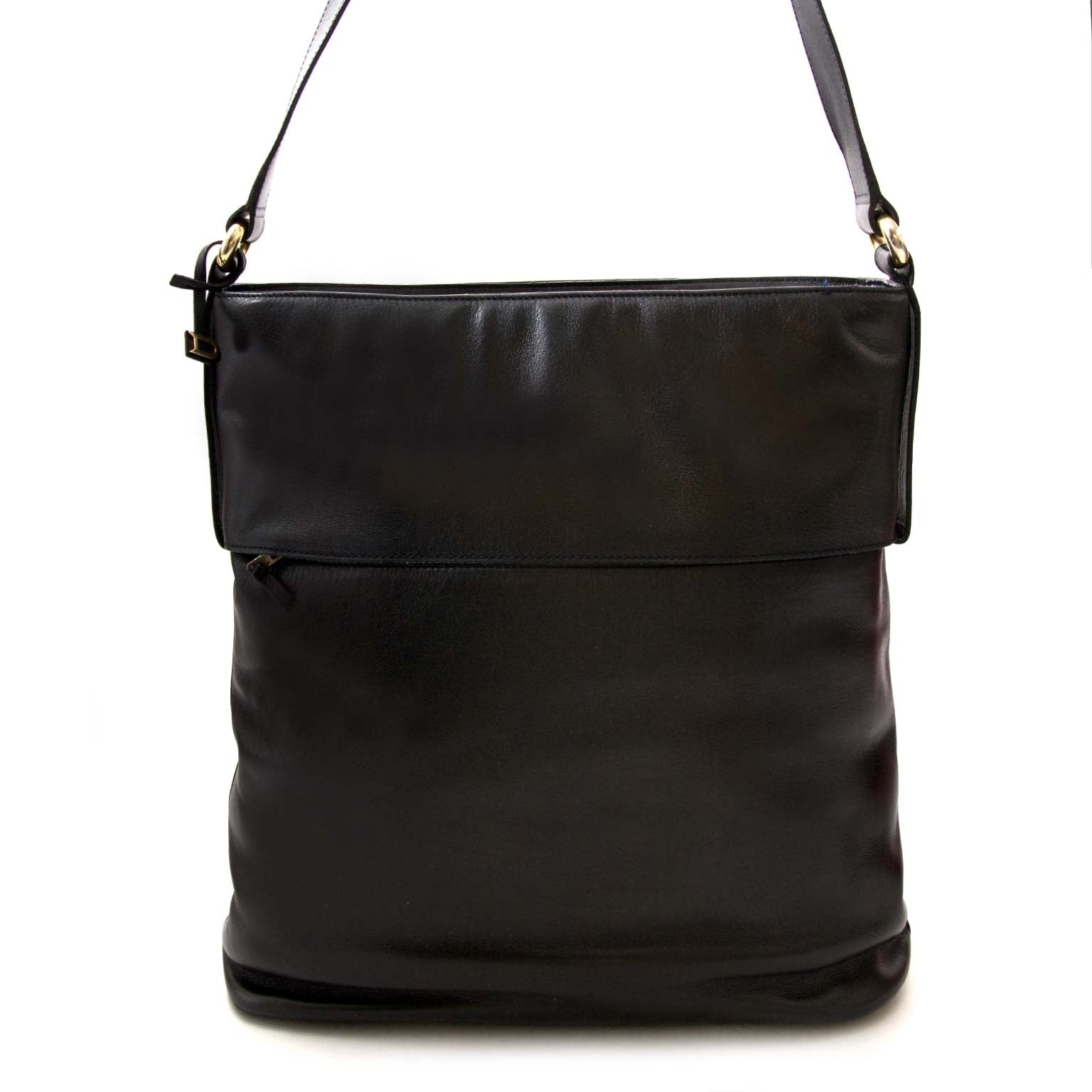 Buy your authentic Delvaux Dark Blue Shoulder Bag for the best price