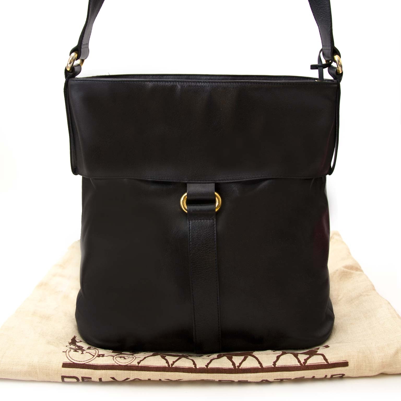 Delvaux Dark Blue Shoulder Bag kopen en verkopen