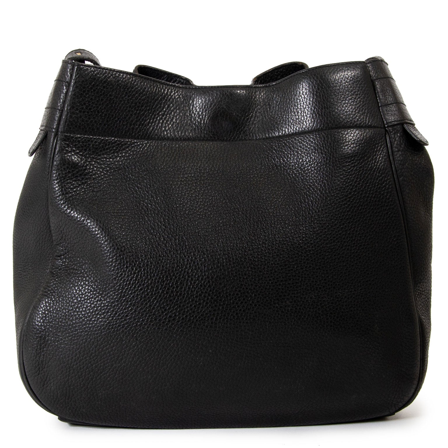 Delvaux Black Leather Drawstring Shoulder Bag for sale online