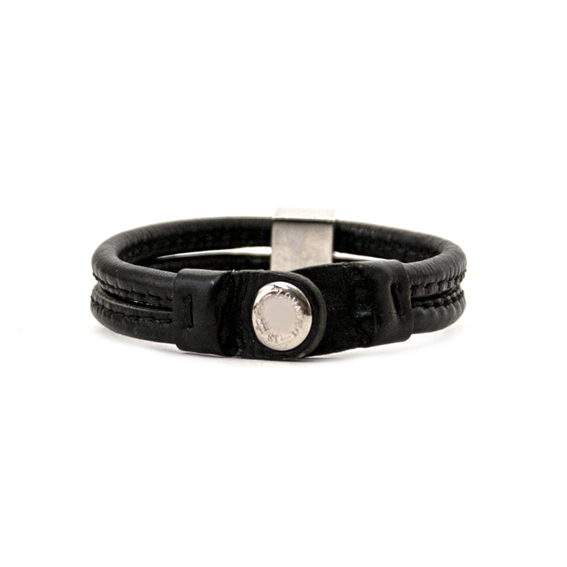 Delvaux Zwart Leren D Armband