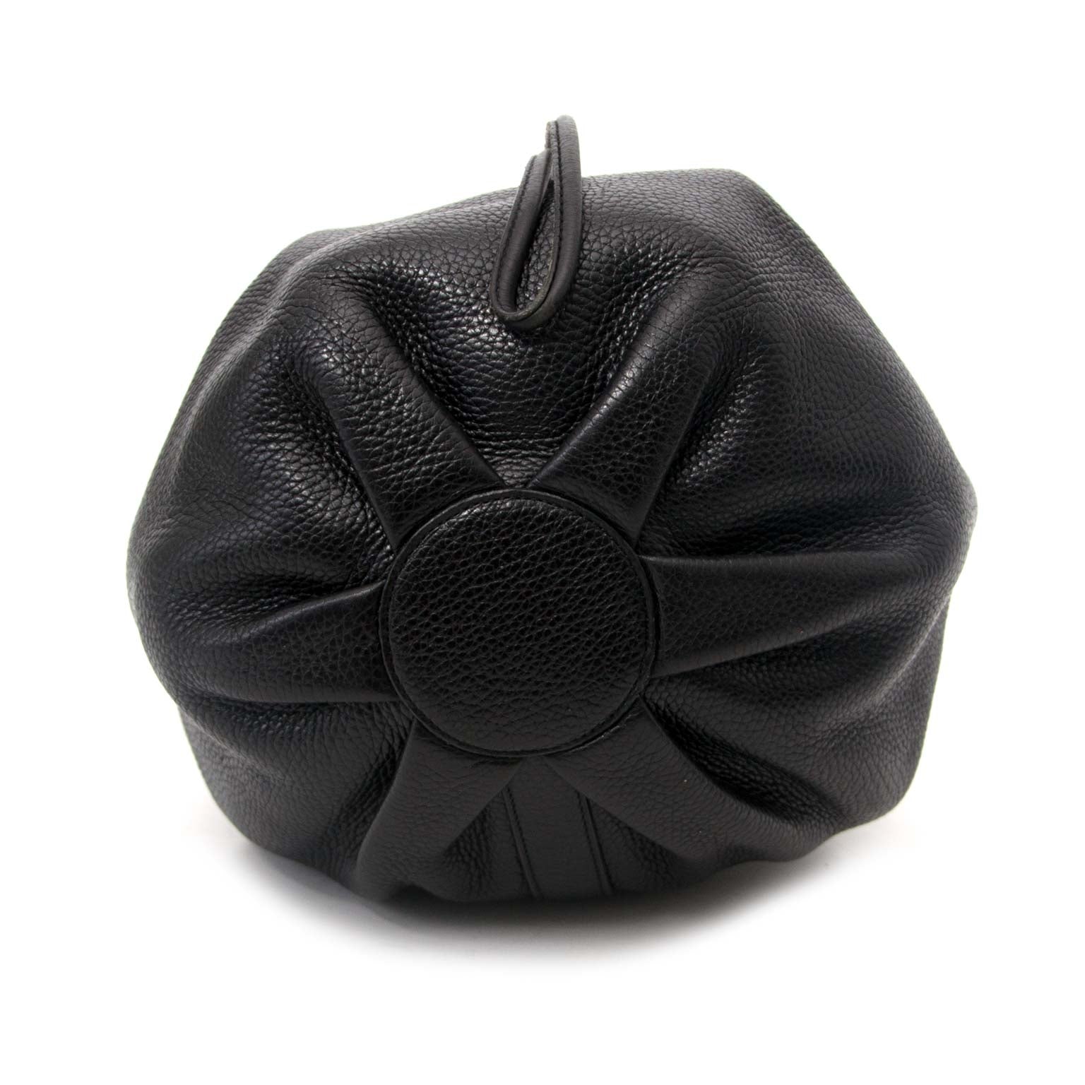 Delvaux all Black Rose des Vents Bucket Bag