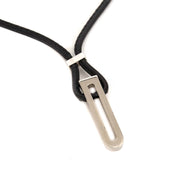 delvaux black leather necklace now for sale at labellov vintage fashion webshop belgium