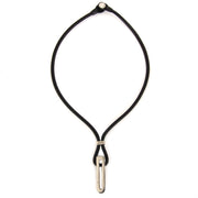 delvaux zwarte lederen ketting nu te koop bij labellov vintage mode webshop belgië