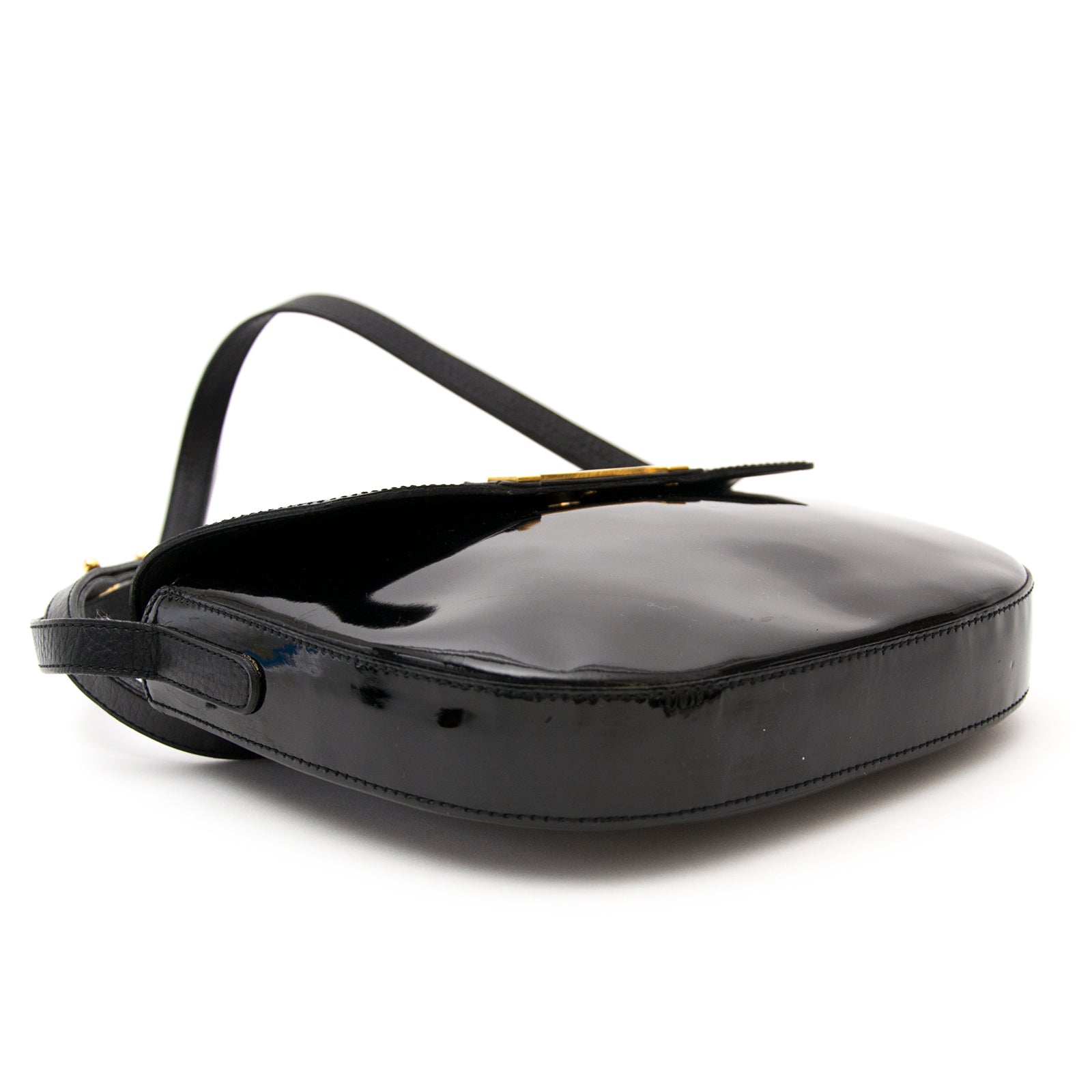 Delvaux Black Crossbody Bag Patent Leather te koop in België, veilig winkelen online of in de webshop, tassen en accessoires.