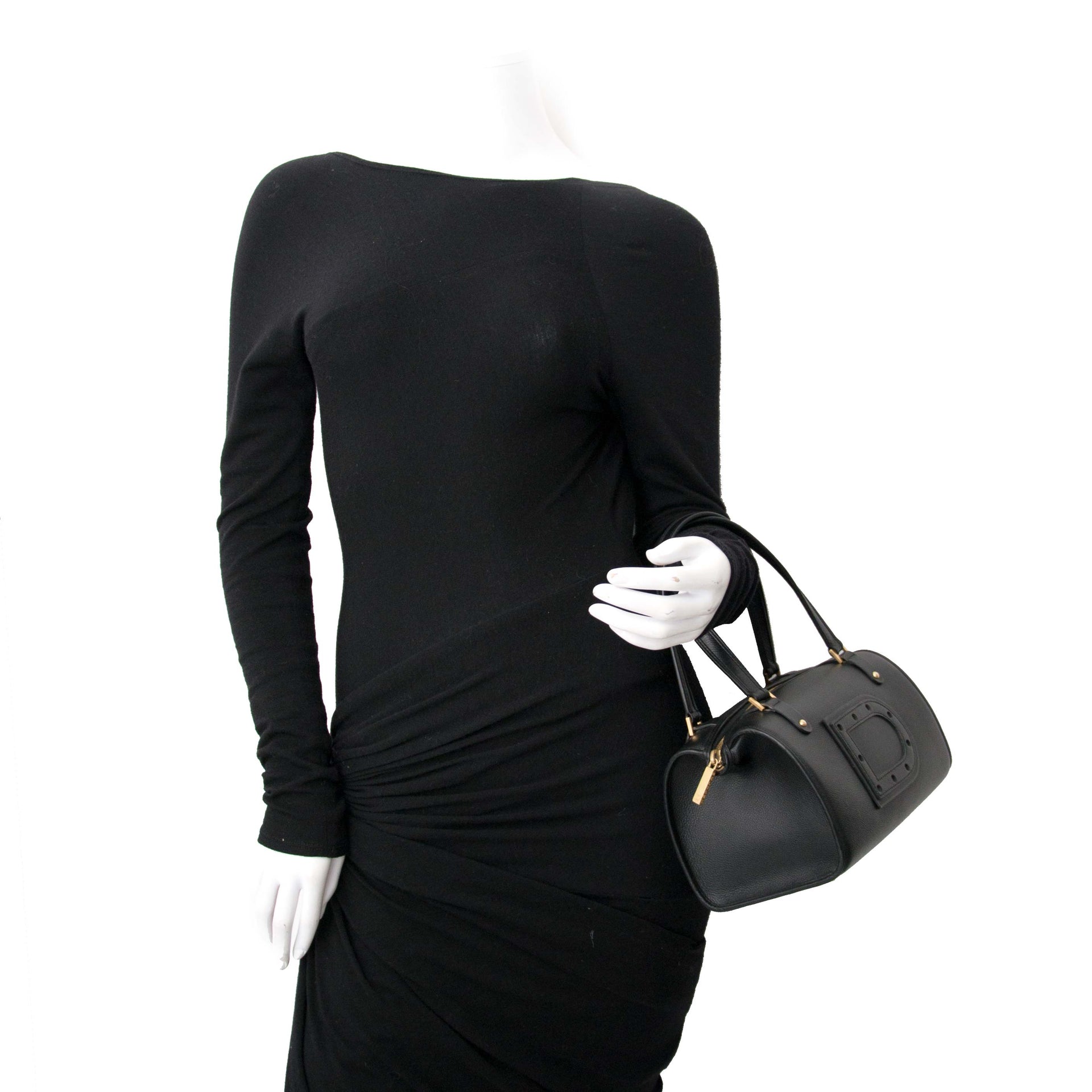 zoek jij online naar Delvaux Black Astrid Boston PM Bag ?