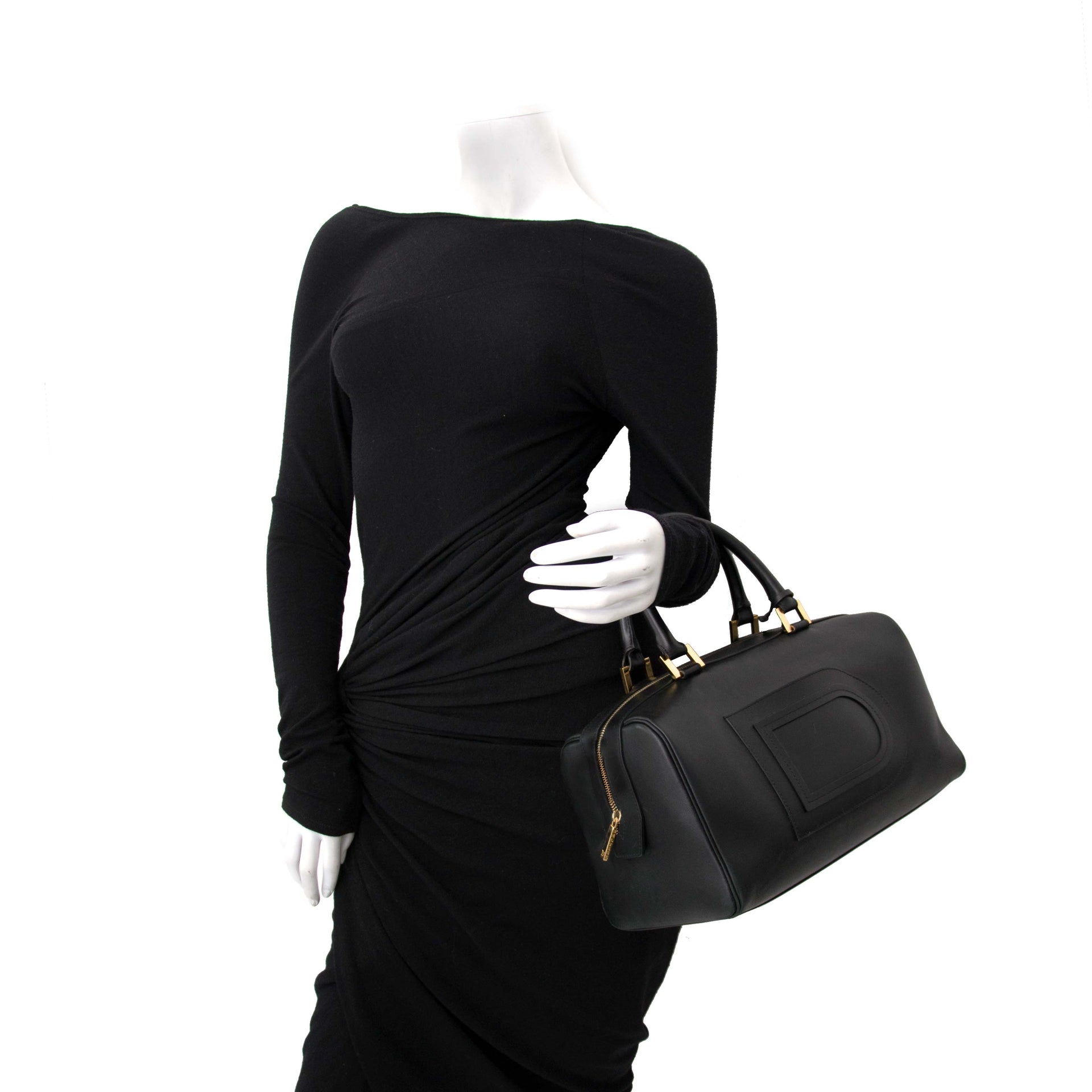 Delvaux Black Allure Louise Boston Bag pour le meilleur prix chez labellov à Anvers