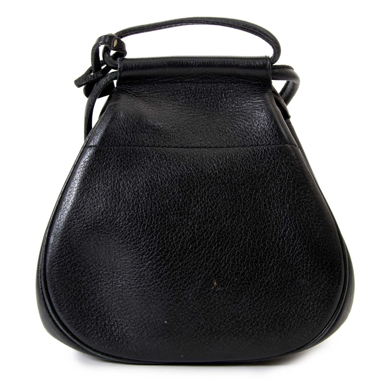 koop veilig online tegen de beste prijs Delvaux Black Cerceau Crossbody Bag