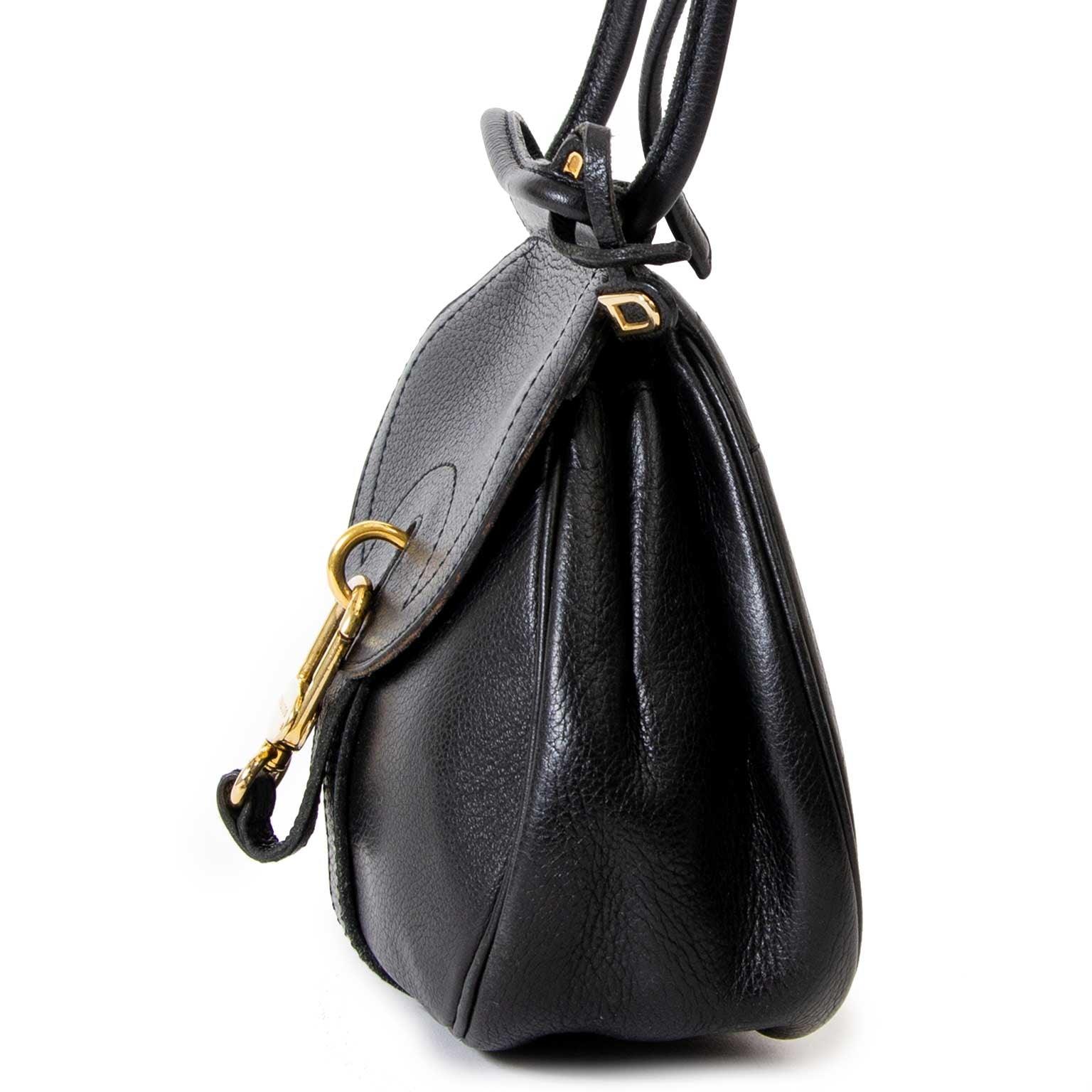 shop safe Delvaux Black Cerceau Crossbody Bag