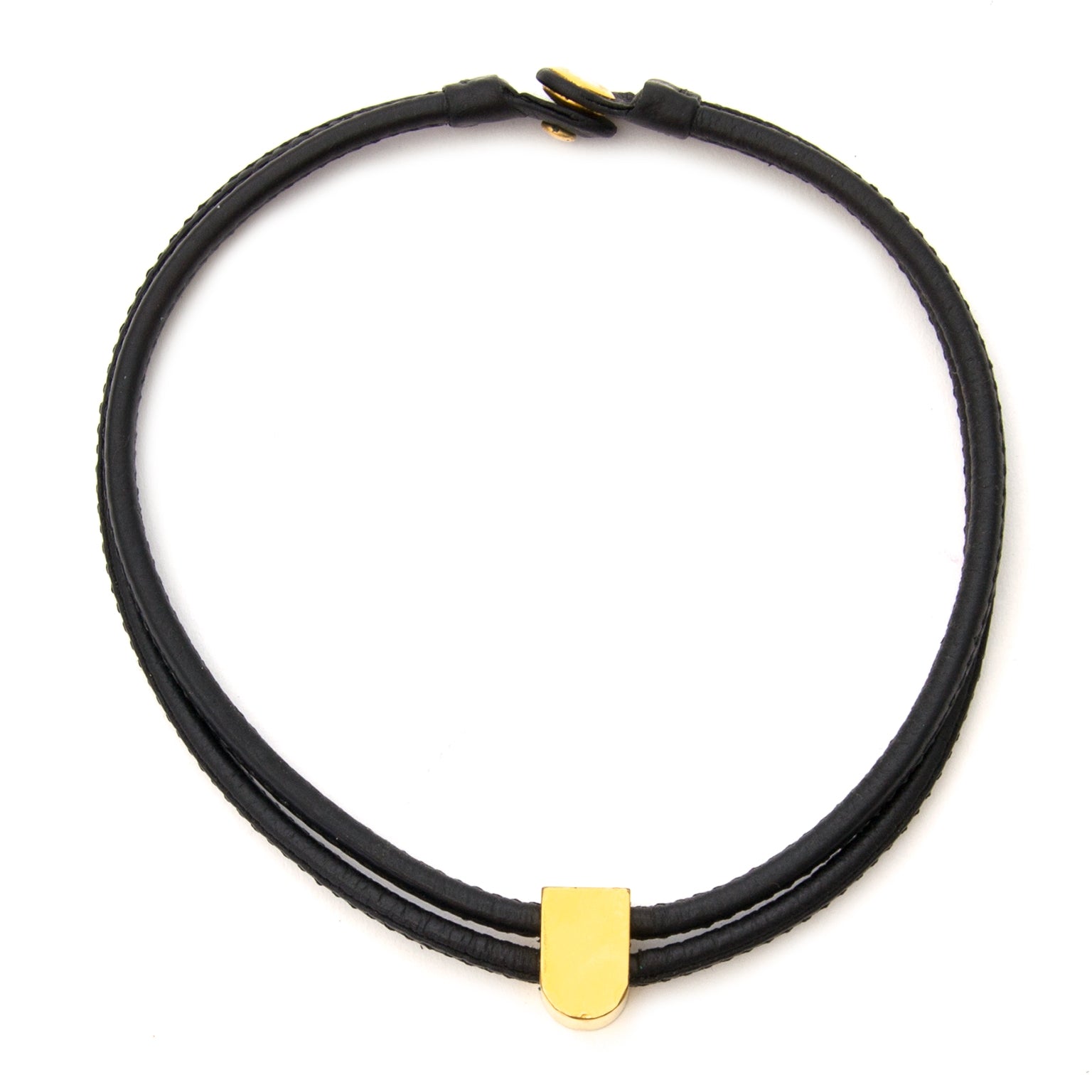 delvaux black d necklace now for sale at labellov vintage fashion webshop belgium