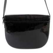 Delvaux Black Patent Shoulder Bag
