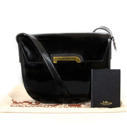 Delvaux Black Patent Shoulder Bag te koop bij Labellov tweedehands luxe in Antwerpen